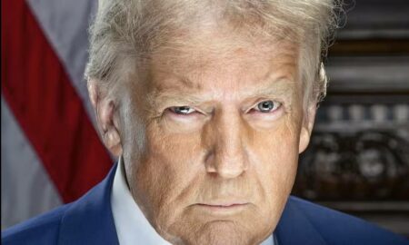 Foto oficial de Trump como 47º presidente dos Estados Unidos — Foto: Divulgação