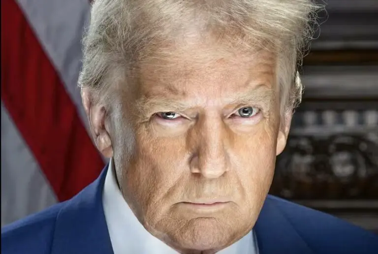 Foto oficial de Trump como 47º presidente dos Estados Unidos — Foto: Divulgação