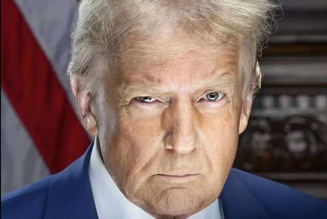 Foto oficial de Trump como 47º presidente dos Estados Unidos — Foto: Divulgação