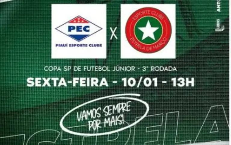 Onde assistir ao vivo Piauí x Estrela de Março pela Copinha 2025