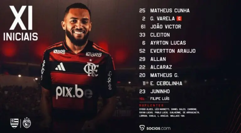 flamengo escalado
