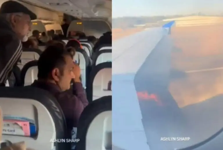 Airplane Engine Catches Fire in the US: 109 People Evacuated from United Airlines Airbus A319