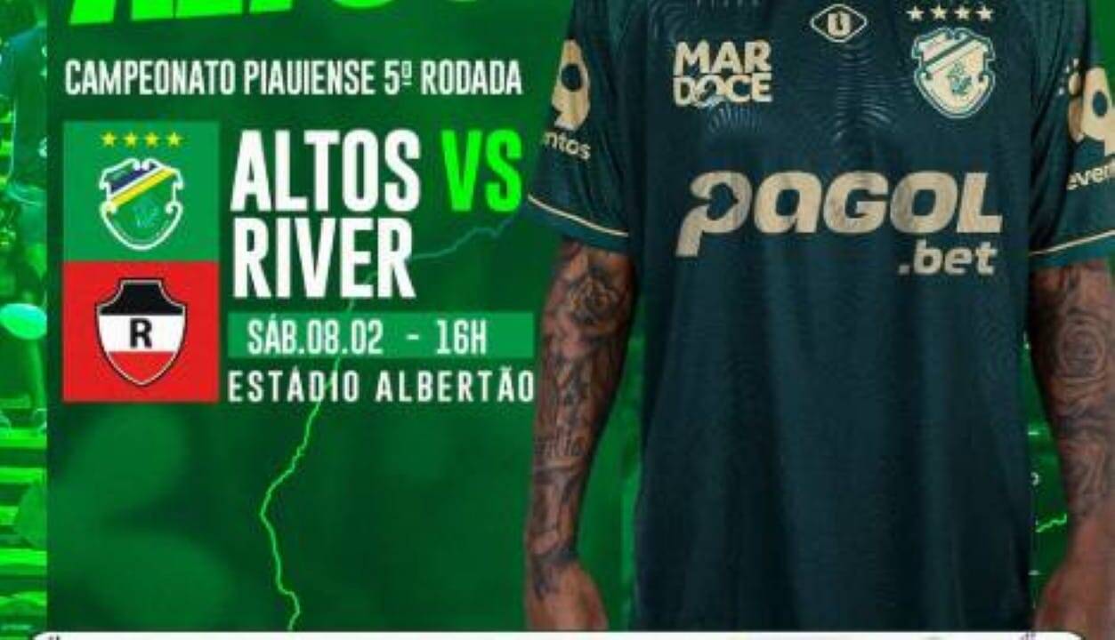 Onde assistir ao vivo Altos x  River-PI pelo Campeonato Piauiense