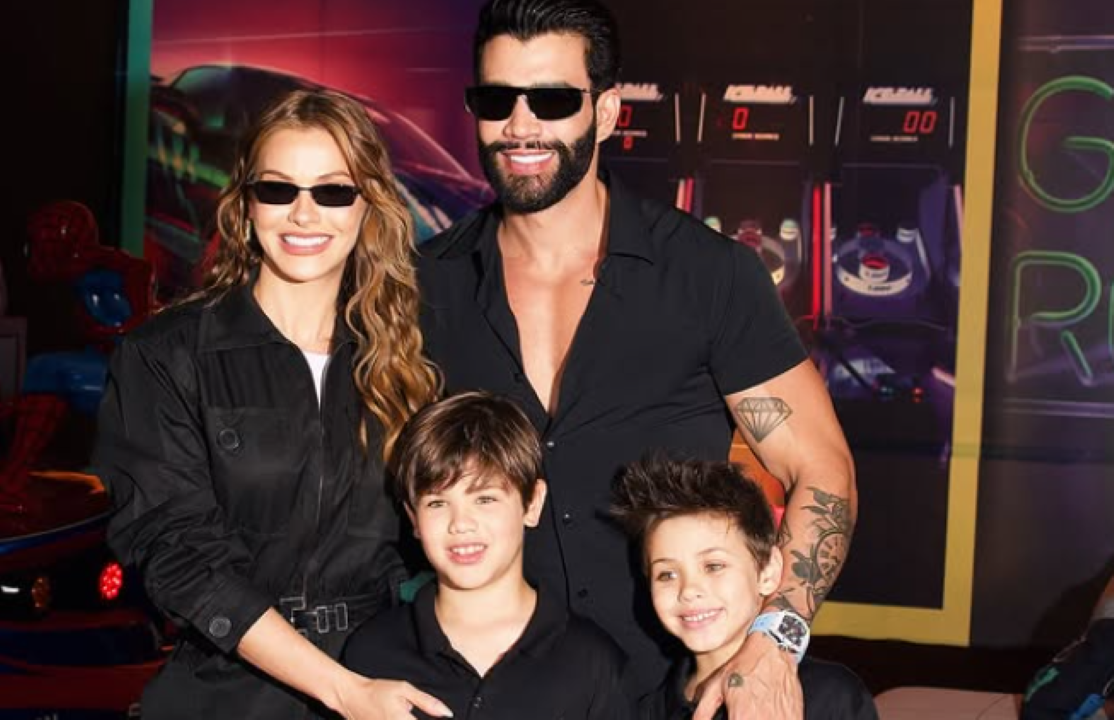 Andressa Suíta, Gusttavo Lima e filhos