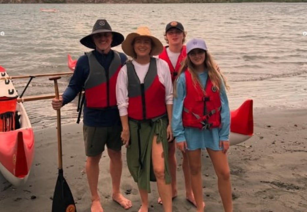 Angelica e família na Costa rica