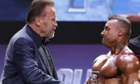 Arnold Schwarzenegger e Diogo Montenegro