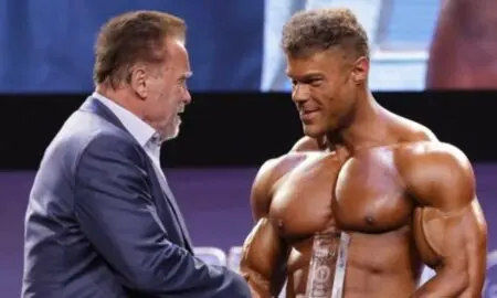 Arnold Schwarzenegger e Wesley Vissers