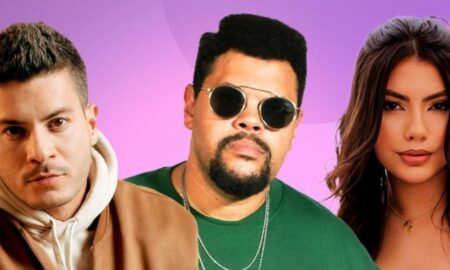 Arthur Aguiar , Babu Santana,e Fernanda Bande