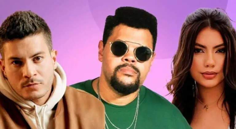 Arthur Aguiar , Babu Santana,e Fernanda Bande
