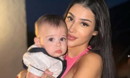 Bia Miranda com o filho
