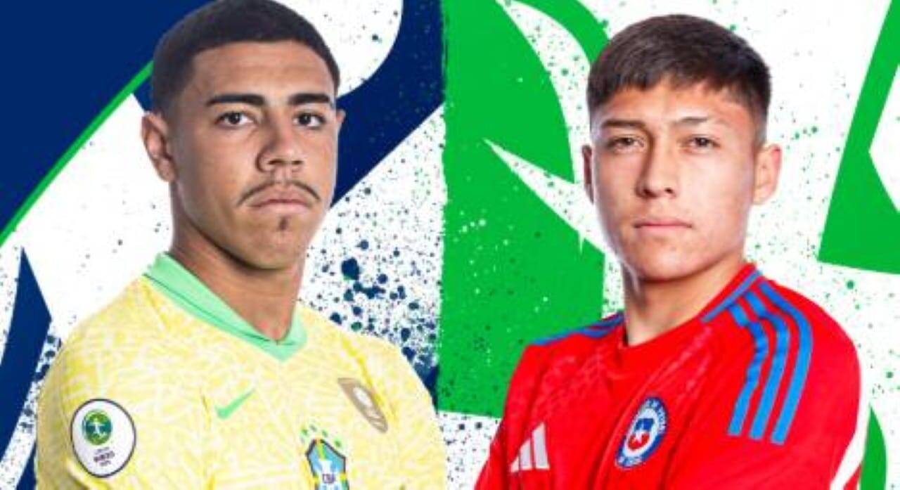 Onde assistir ao vivo Brasil x Chile pelo Campeonato Sul-Americano Sub-20 hoje às 18h30