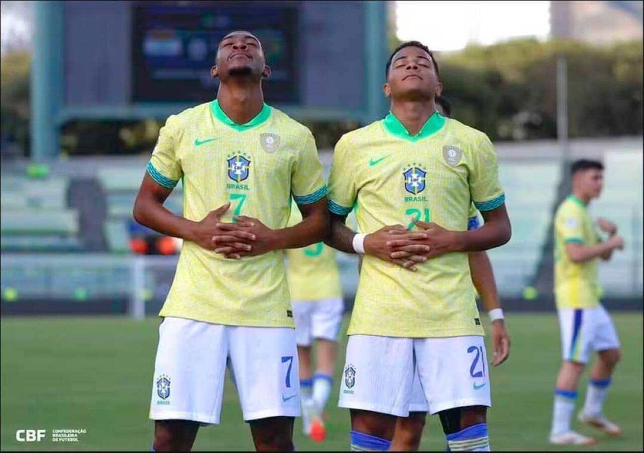 Brasil vence Paraguai por 3 a 1 e garante vaga antecipada no Mundial Sub-20 com campanha impecável