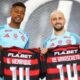 Bruno Henrique e Arrascaeta do Flamengo