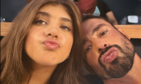 Caua Reymond e filha