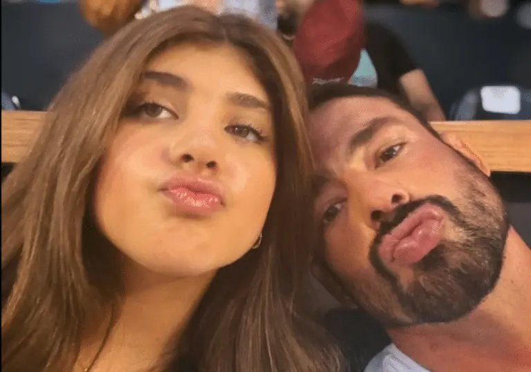 Caua Reymond e filha