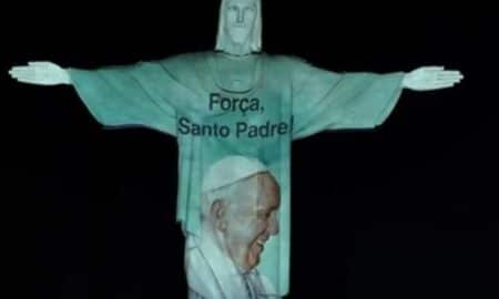 Cristo redentor com Papa
