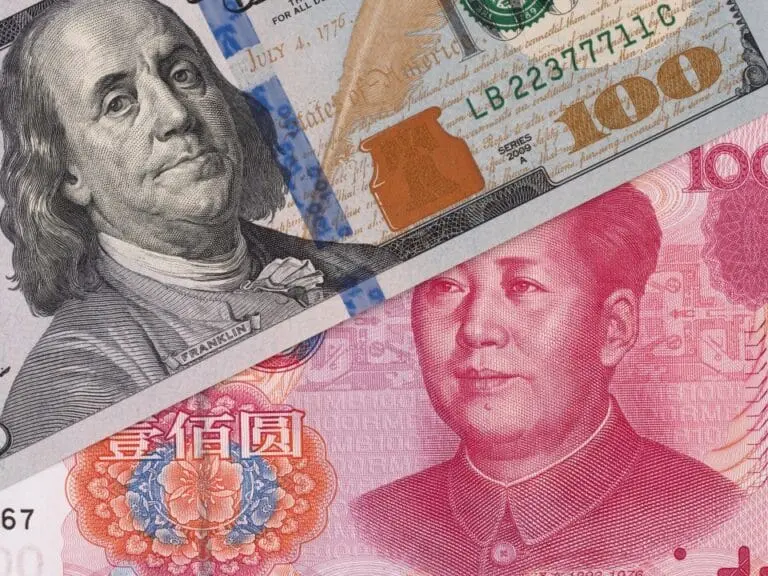 Dolar e renminbi