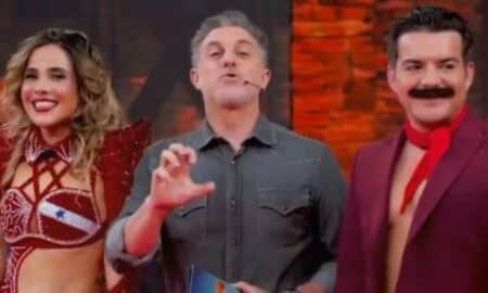 Domingão com Huck Wanessa Camargo, Luciano Huck e Belutti