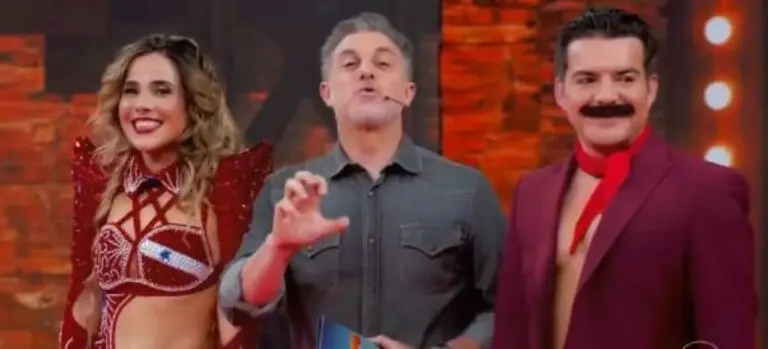 Domingão com Huck Wanessa Camargo, Luciano Huck e Belutti