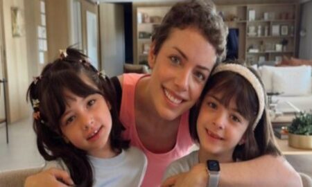 Fabiana Justus e filhas