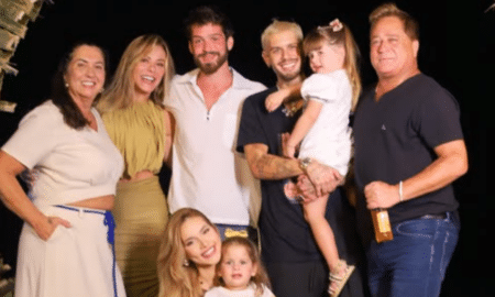 Familia de Virginia na Fazenda Talismã