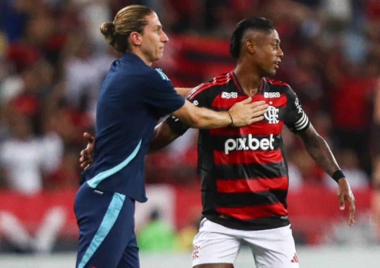 Filipe Luis e Bruno Henrique Flamengo