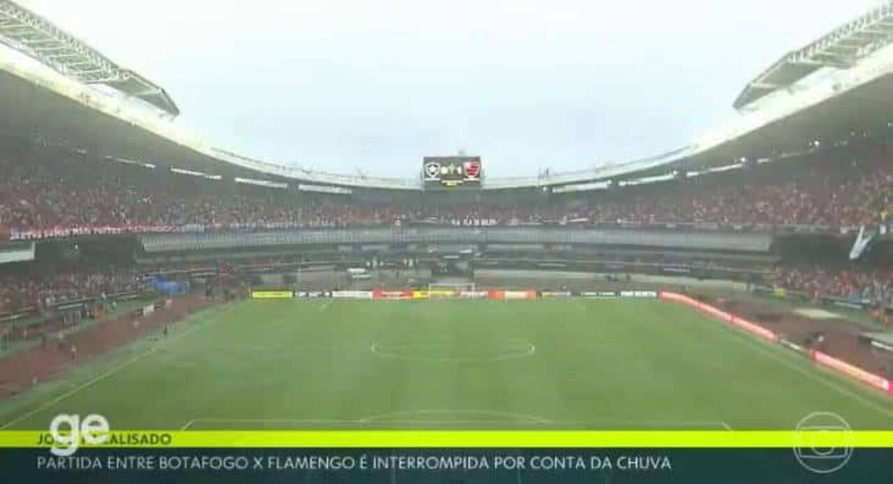 Supercopa do Brasil: Flamengo e Botafogo enfrentam paralisação de 30 minutos devido a fortes chuvas em Belém