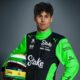Gabriel Bortoleto com macacão da Sauber