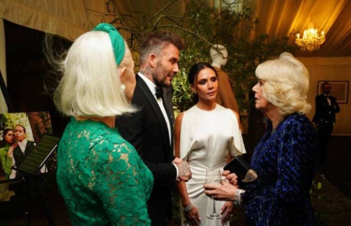 Guests included Victoria and David Beckham, Donatella Versace, Dame Helen Mirren, Edward Enninful and Stanley Tucci.