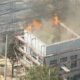 Incêndio atinge os estúdios Globo