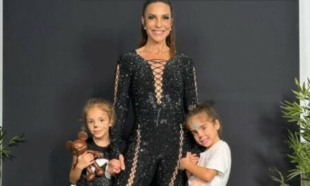 Ivete Sangalo e filhas gêmeas