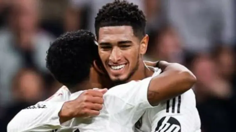 Jude e Rodrygo pelo Real Madrid