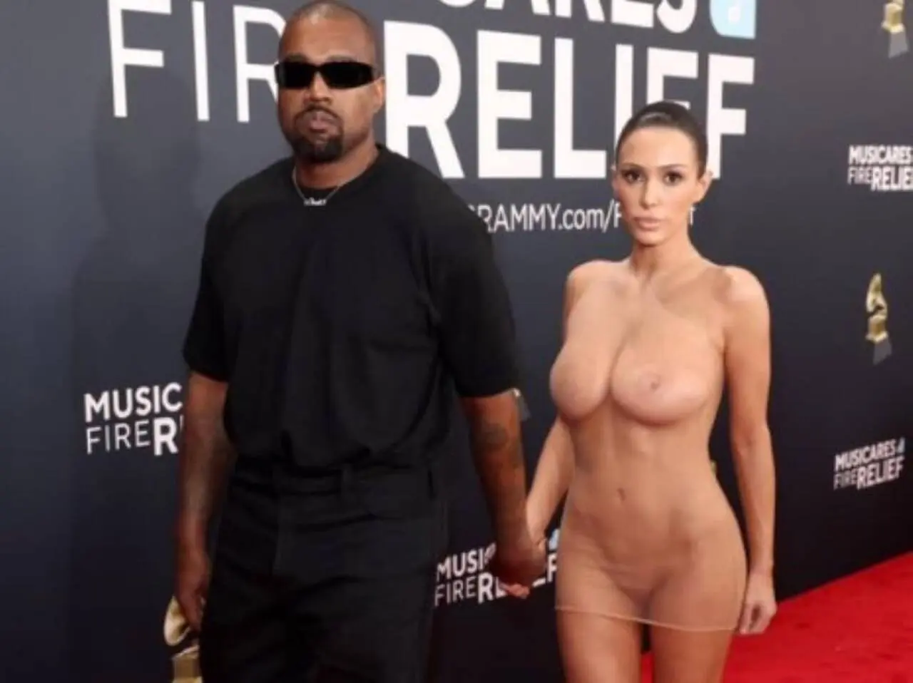 Kanye West e Bianca Censori Grammy