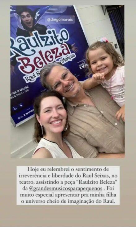 Karin e Edson com Chiara em musical