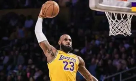 LeBron James pelo Lakers na NBA