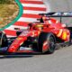 Lewis Hamilton em teste de pneus com a Ferrari no Circuito de Barcelona