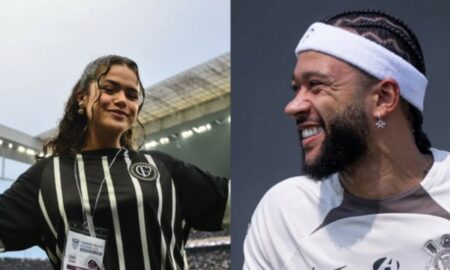 Maísa Silva e Memphis Depay