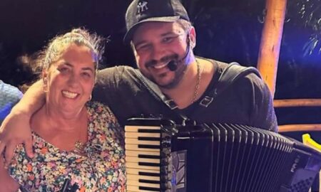 Margareth Serrão e namorado músico