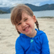 Maria Alice na praia