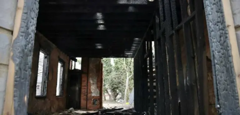 A fire nearly gutted the Martin Luther King Jr. house in Camden in March of 2023, but efforts continue to preserve it as a museum dedicated to the civil rights leader's time in Camden. (Emma Lee/WHYY