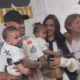 Neymar com os filhos