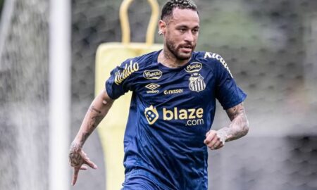 Primeiro treino de Neymar no Santos