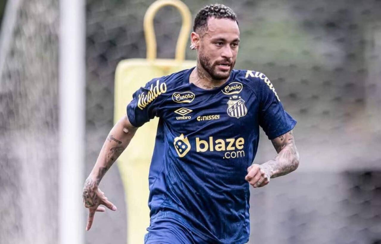 Primeiro treino de Neymar no Santos