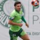 Raphael Veiga durante treino do Palmeiras