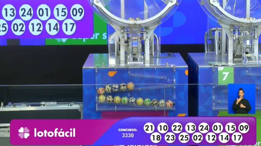 Resultado Lotofácil 3330