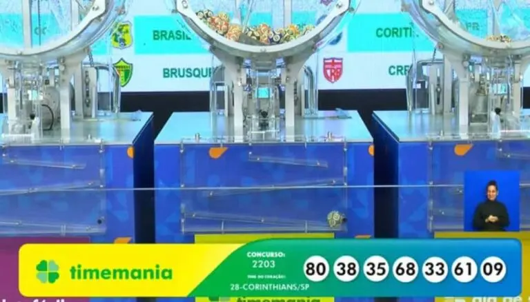 Resultado Timemania 2203