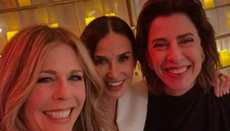 Rita Wilson, Demi More e Fernanda Torres at the Oscar dinner