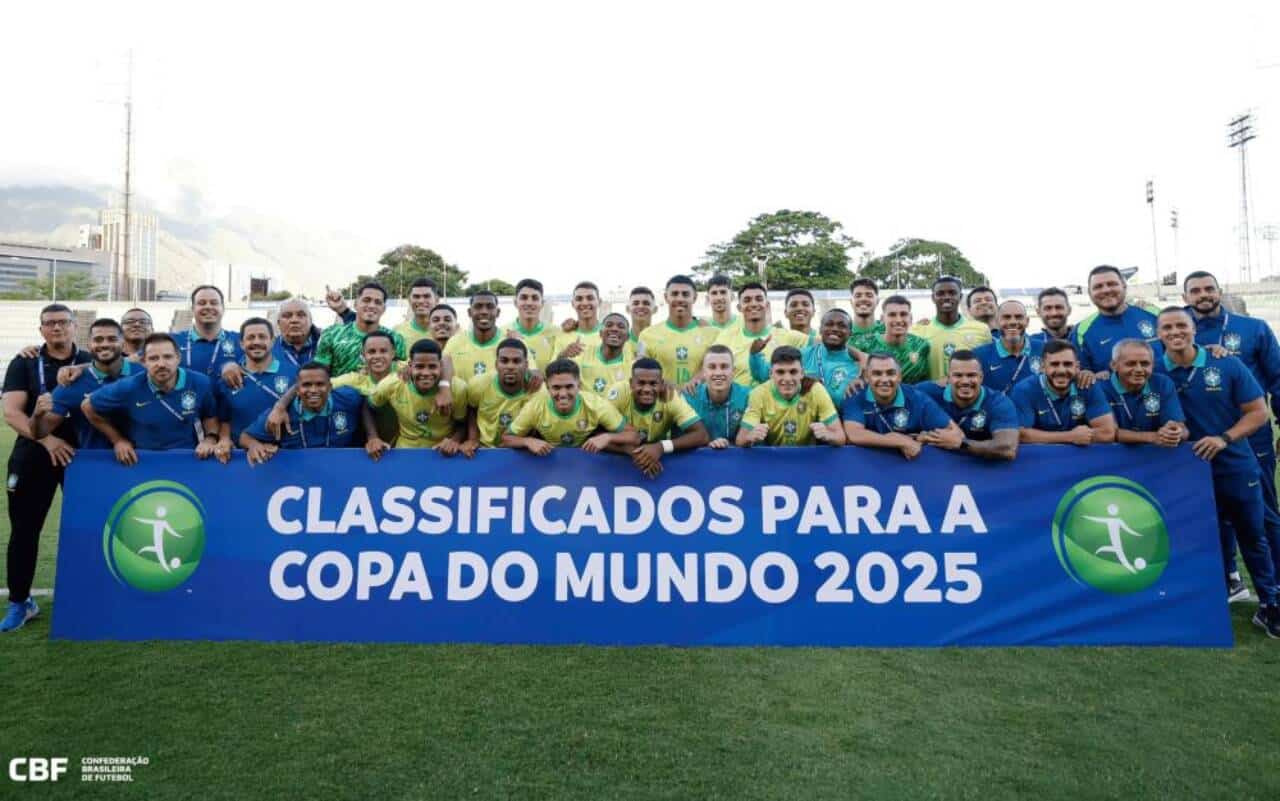 Seleção conquistou a classificação para a Copa do Mundo Sub-20 2025, no Chile
