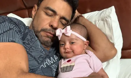 Zezé Di Camargo com filha