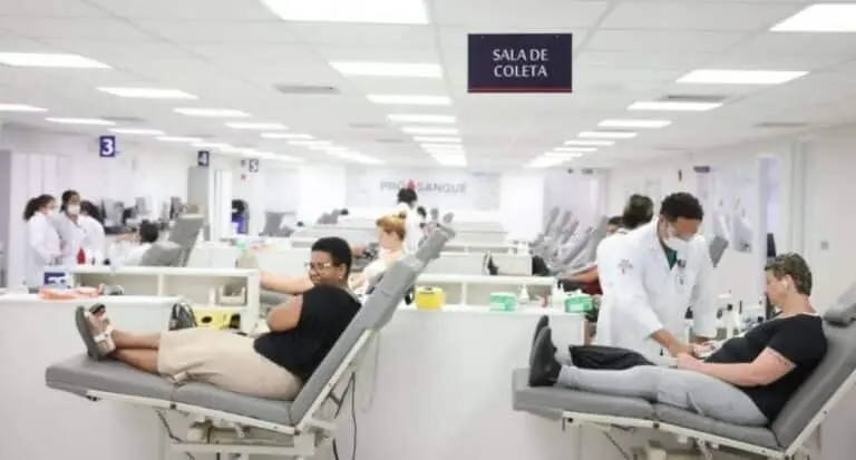 coleta de sangue doação